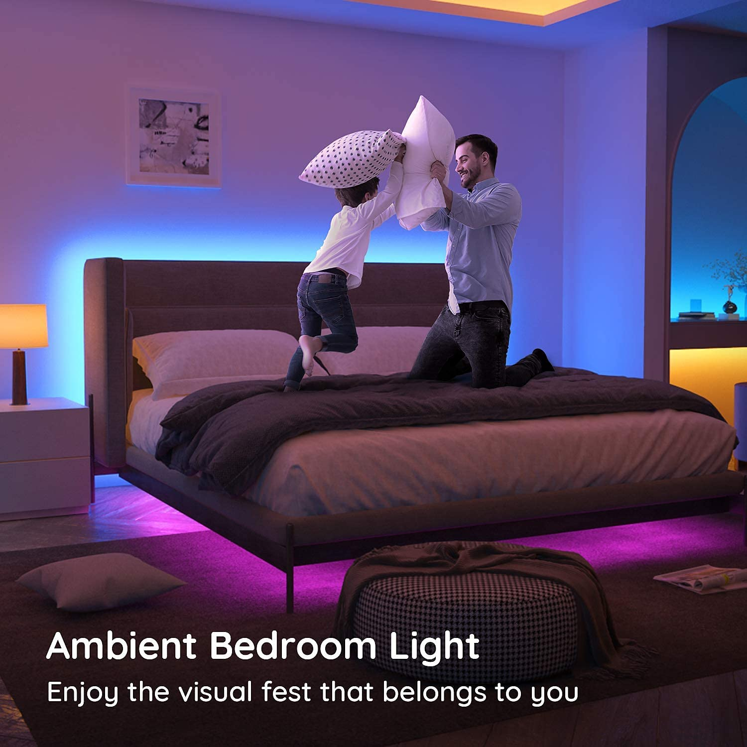 Buy RGB LED Strip Lights For Bedroom - Strip Lights 20M For Sale