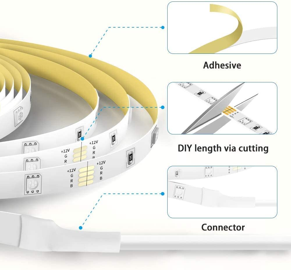 Buy RGB LED Strip Lights For Bedroom - Strip Lights 20M For Sale