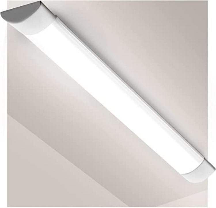 Picture of 4ft LED Batten Light, Ceiling Tube Light, 4000K Neutral White, Ceiling Light for Office, Living Room, Bathroom, Kitchen, Garage, Warehouse