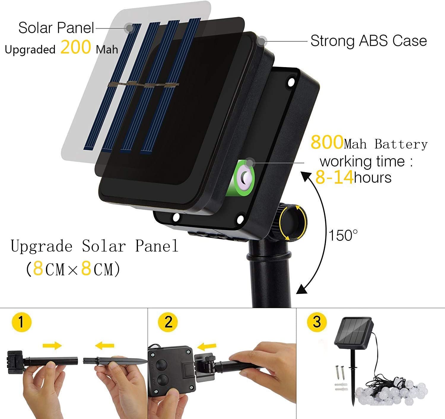 50 LED Outdoor Solar Fairy Light | Alpha Lights