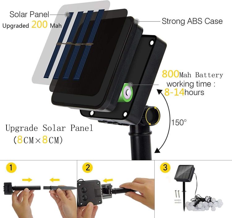 outdoor fairy lights solar
