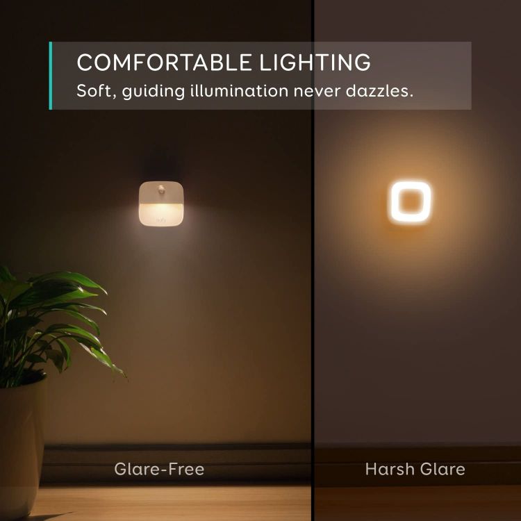 Picture of Stick-On Night Light, Warm White LED, Motion Sensor, Energy Efficient, Compact, 3-Pack