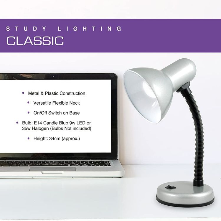 Picture of Desk Lamp with Versatile Flexible Neck - Integral On / Off Switch