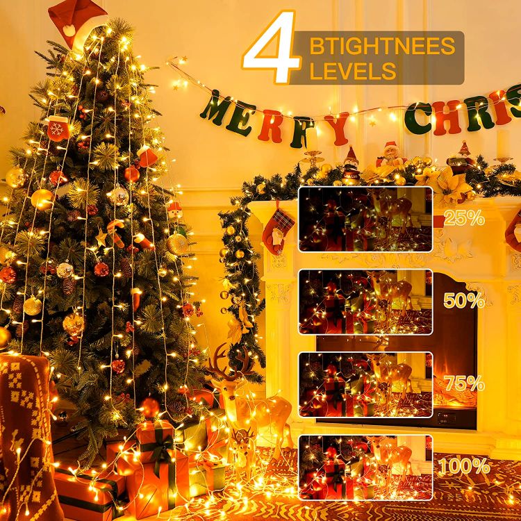 Picture of Fairy Lights for Indoor Outdoor - 40M 400 LEDs String Lights Mains Powered with Timer/Remote, Waterproof Outside Garden Lights 