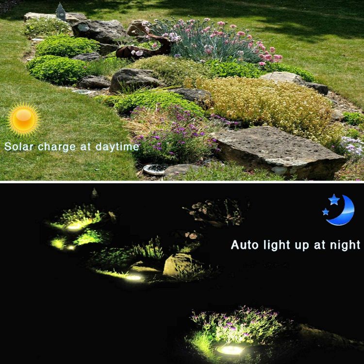 solar powered deck lights