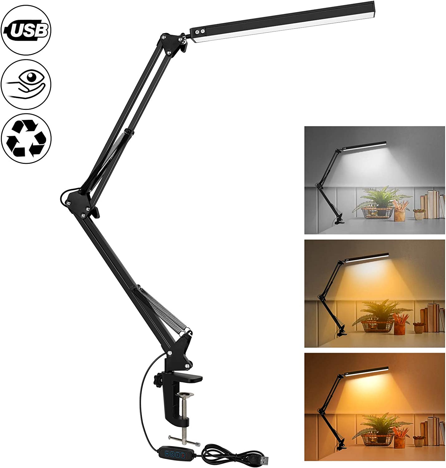 Desk Lamp With Clamp Flexible Desk Lamp With Clamp
