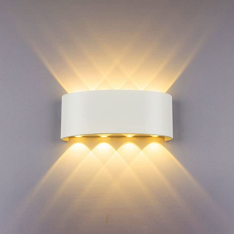 Picture of 8W LED Wall Light, Warm White 3000 K, IP65 Waterproof Up Down Wall Light, Indoor and Outdoor Wall Lighting
