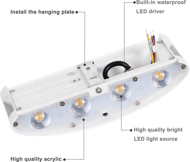 Picture of 8W LED Wall Light, Warm White 3000 K, IP65 Waterproof Up Down Wall Light, Indoor and Outdoor Wall Lighting