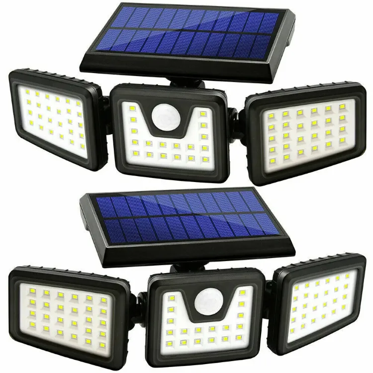 Picture of Solar Lights Outdoor, 2 Pack 74 High Brightness LED Cordless Solar Light