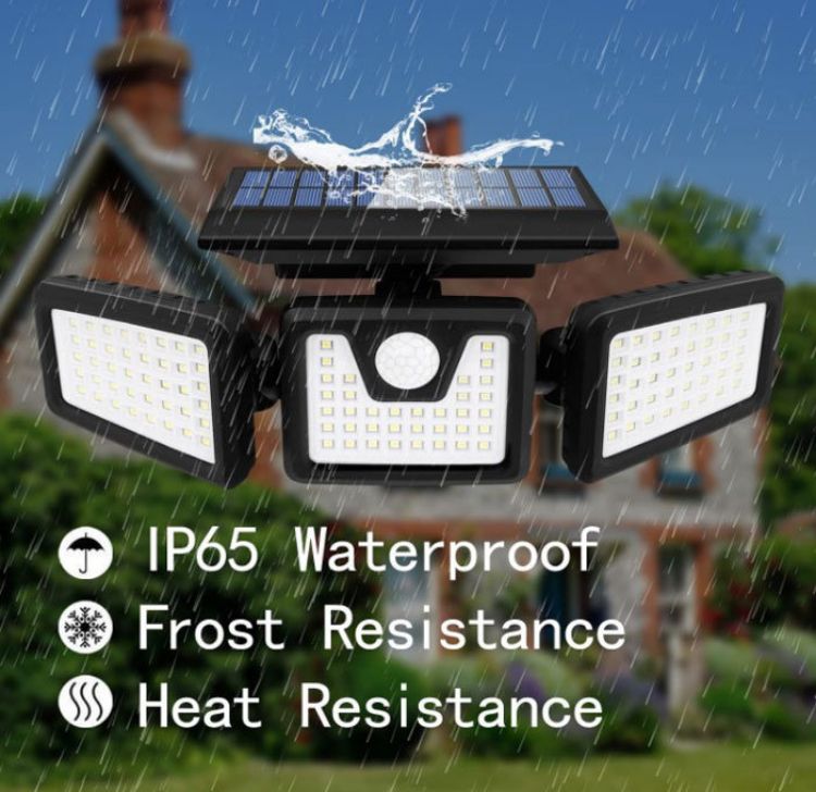 Picture of 2 Pack Solar Lights Motion Sensor, Security LED Waterproof Adjustable Head