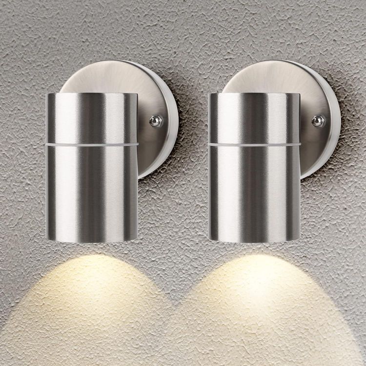 Modern cylindrical outdoor wall lamp for garden and patio
