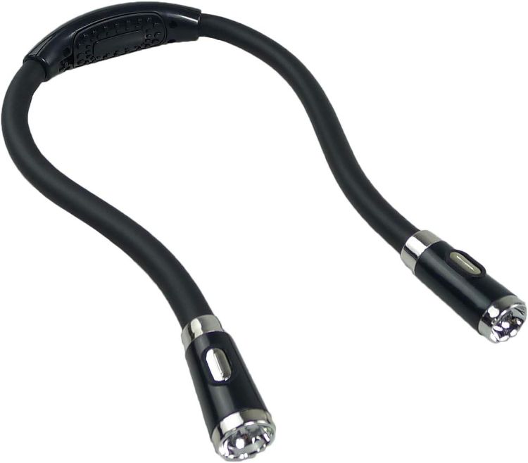 Book Light Neck Reading Lamp Hands Free 4 LED Beads