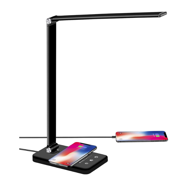 "led desk lamp with wireless charging- alpha lights- smartgadgets4u"