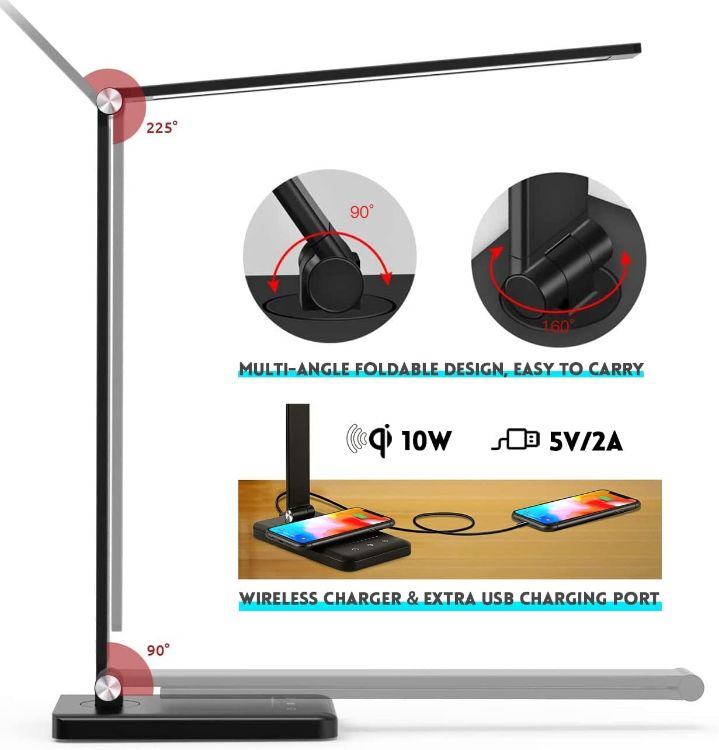 bedside wireless charging lamp