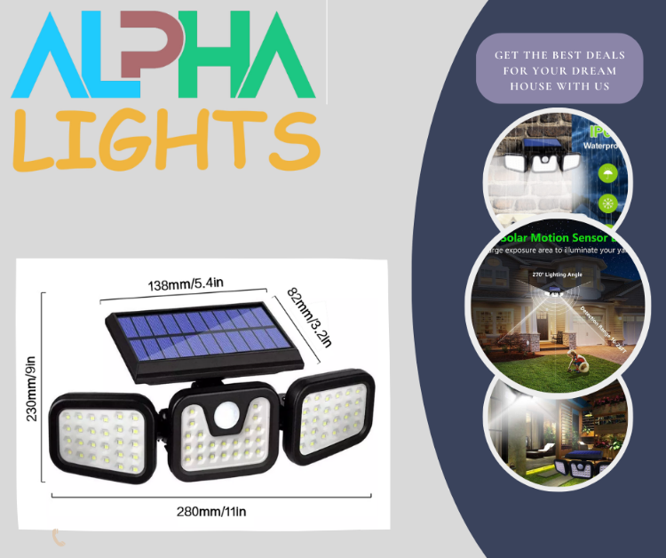  motion sensor security lights 