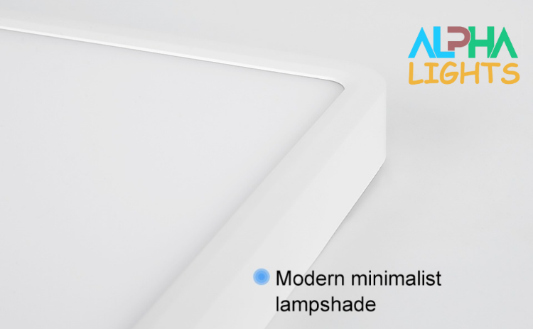 Soft white LED ceiling light with anti-glare cover