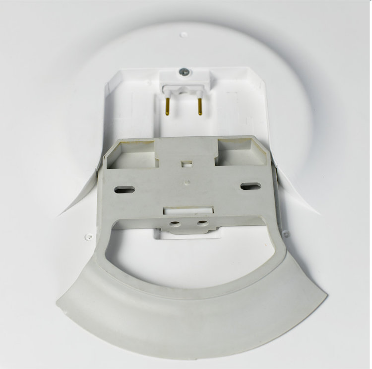 Sleek Black Round LED Ceiling Lamp for Offices and Small Spaces