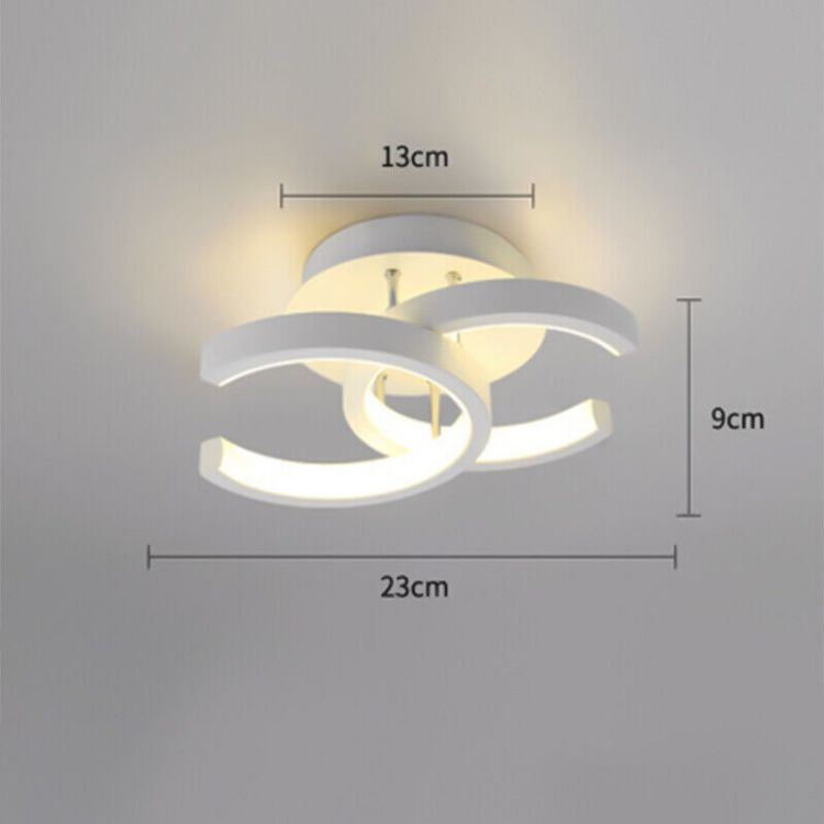 Picture of Ceiling Light Modern 22W LED Cool White 6000K Acrylic Square LED Ceiling Lamp for Hallway Office Bedroom etc.