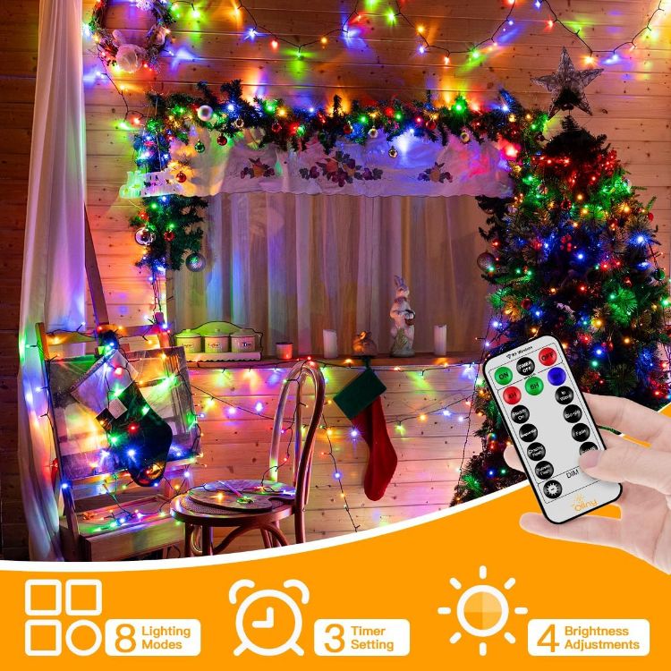Picture of 200 LED Fairy Lights Christmas Outdoor Main Plug-In Xmas Home Garden Tree Decor
