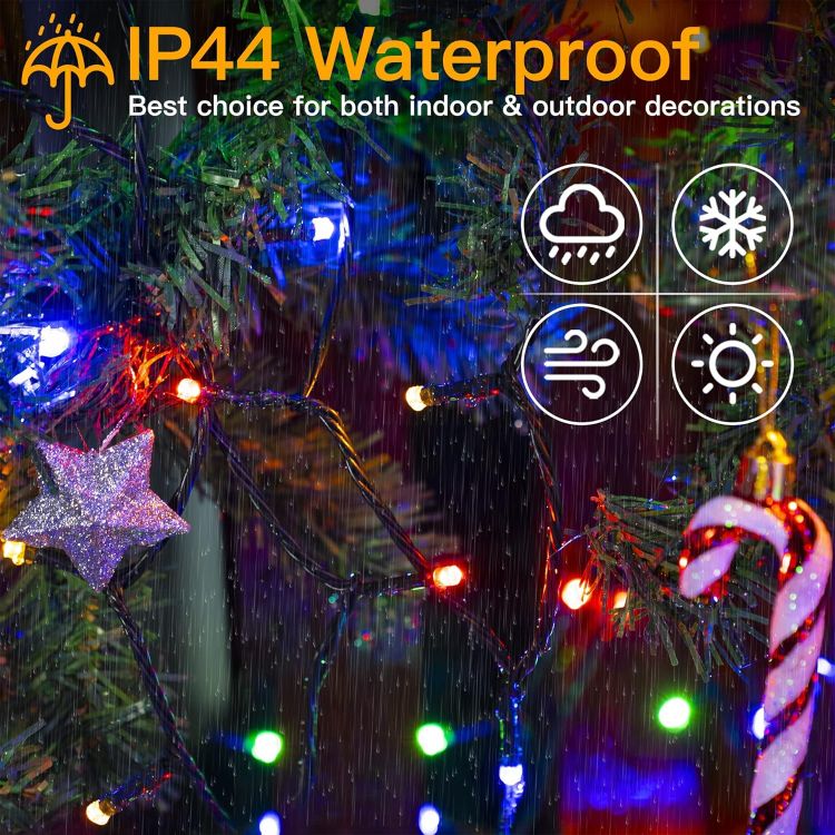 Picture of 200 LED Fairy Lights Christmas Outdoor Main Plug-In Xmas Home Garden Tree Decor