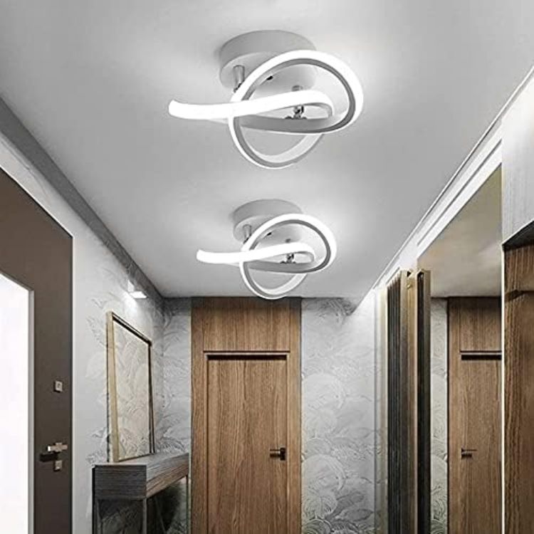 Picture of Modern LED Ceiling Lights, 22W Creative Flower Shape Ceiling Light, Balcony Aisle Ceiling Lamp, Home Corridor Porch Ceiling Lights