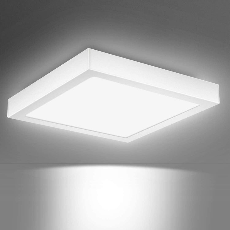 Picture of Modern Square 24W LED Ceiling Lights, Equivalent to 150W Bulbs, Daylight White 6000K, LED Panel Ceiling lamp for Living Room,and more