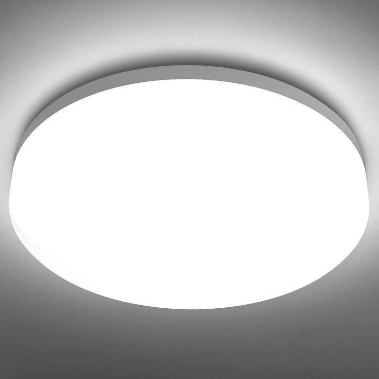 Picture of 24W Bathroom Lights Ceiling,Ceiling Lights Round, Indoor Dome Flush Ceiling Light for Bulkhead, Bedroom, Utility Room,Stairs,Hallway
