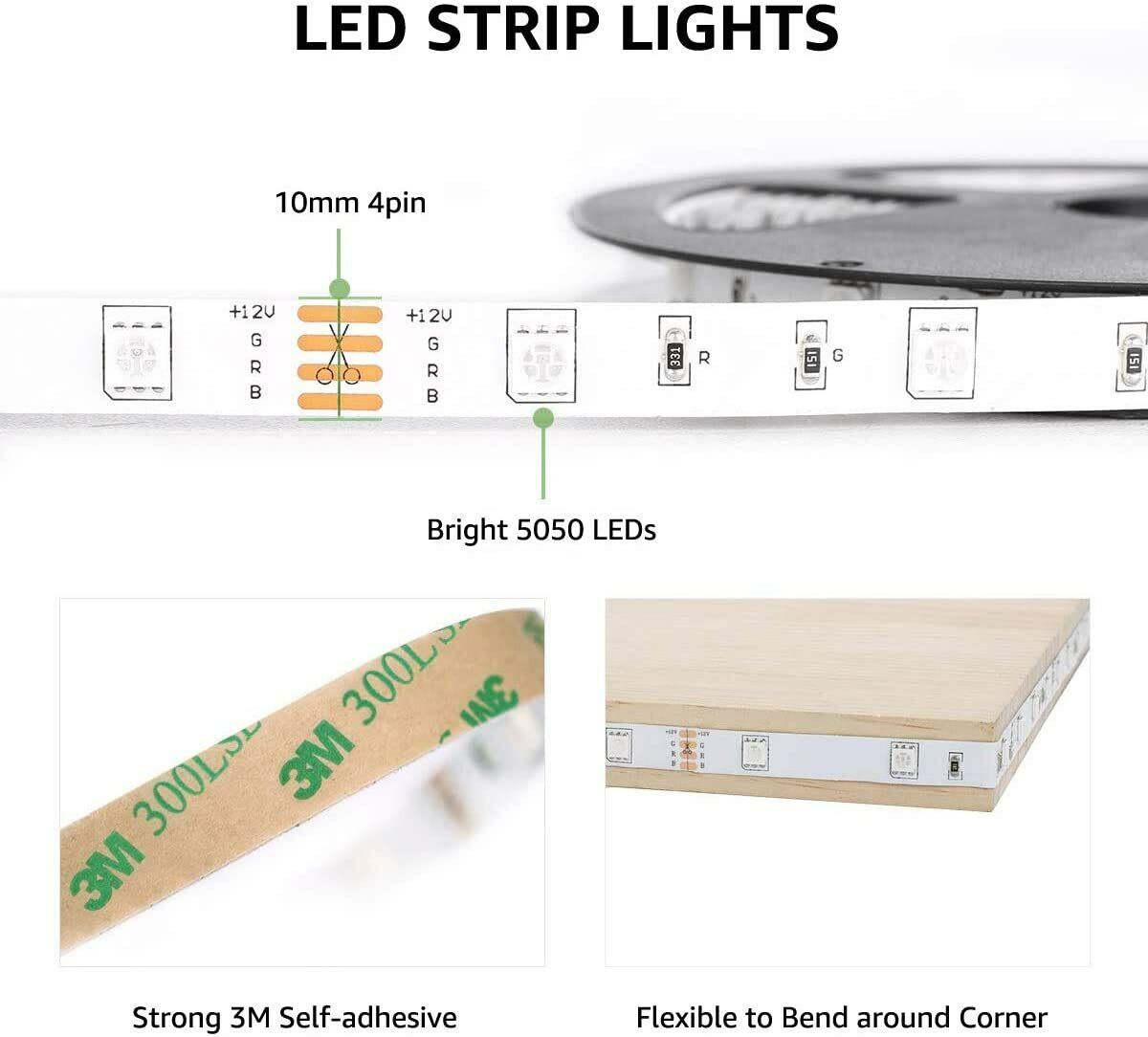 Buy RGB LED Strip Lights For Bedroom - Strip Lights 20M For Sale