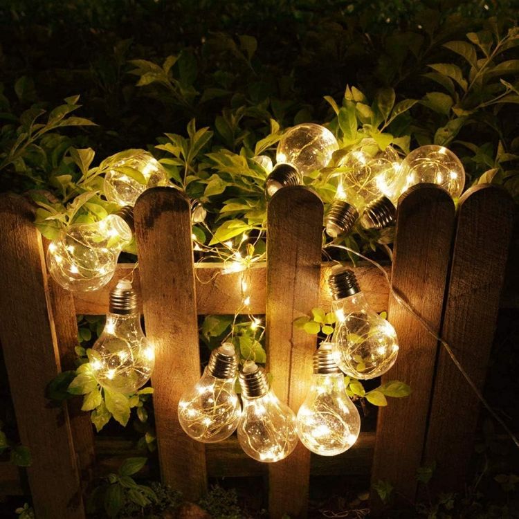 Picture of Holiday Decoration Led Light String Led Christmas Lights 20 Bulb G45 Globe Festoon Bulb with Copper Wire Fairy Light Battery Powered Party Ball String Lamps 