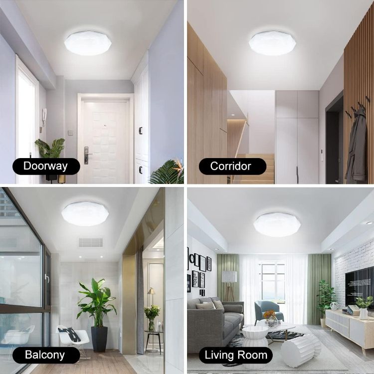 Picture of 18W LED Ceiling Lights, 83W Equivalent, 3240LM, 6000K Cool White Daylight, LED Ceiling Light for Kitchen, Bedroom, and More