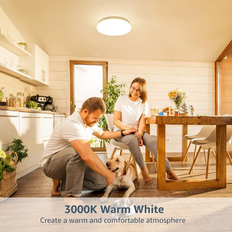 Low-Profile 18W LED Ceiling Lamp for Living Room