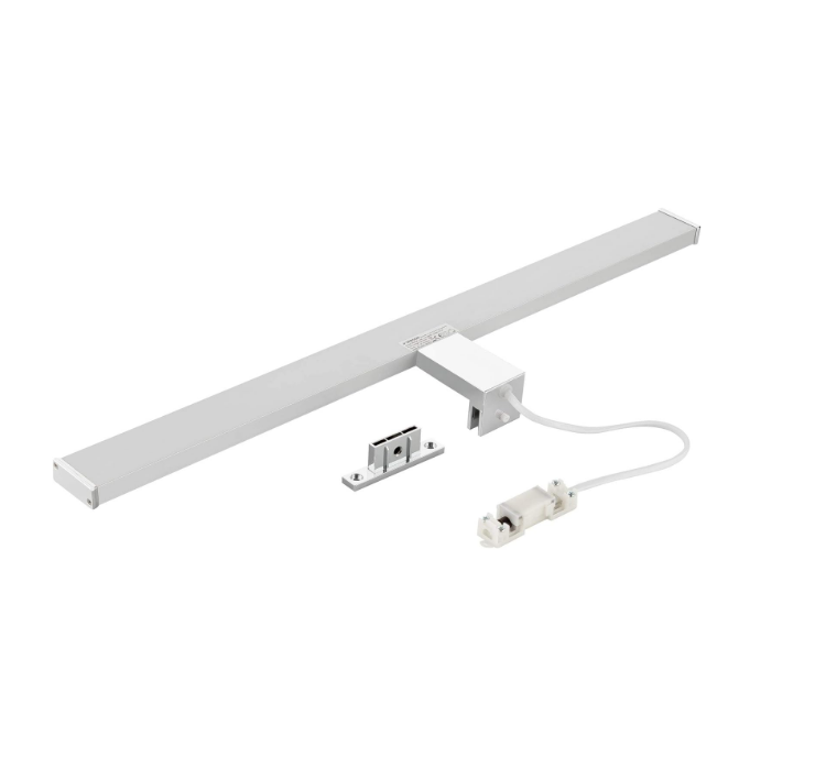 Picture of LED Bathroom Mirror Light 60cm, Mirror Lighting Cabinet Mounted + Clip On, Neutral White 4000K, 12W, 900lm, IP44-600x108x44mm 