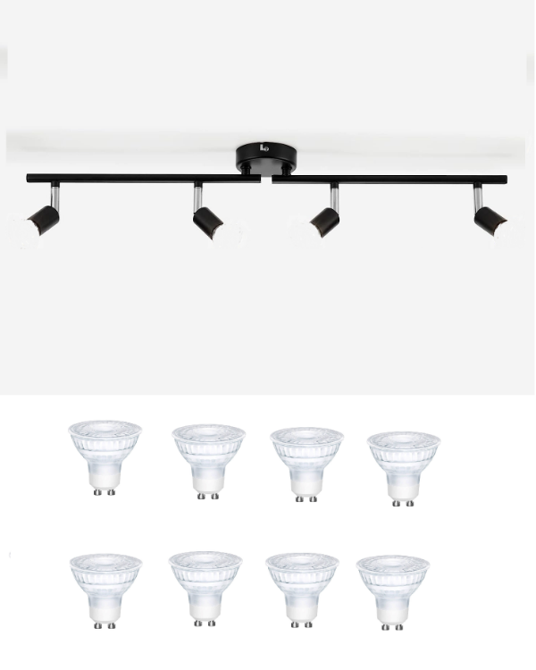 Picture of  LED Ceiling Light Rotatable, 4 Way Adjustable Modern Ceiling Spotlights(White Chrome) for Kitchen, Living Room, Bedroom