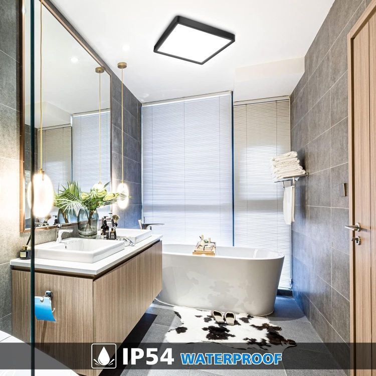 Picture of LED Ceiling Light,48W  100W Equivalent,6000K Cool White,Waterproof IP54,Flush Mount, Square Modern Ceiling