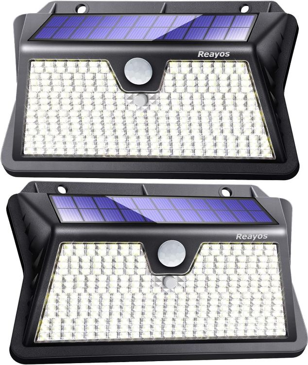 Picture of Solar Lights Outdoor, Upgraded Optics Lens Security Lights, PIR Motion Sensor, IP65 Waterproof Outside Powered Solar Wall Lights [2 Pack]