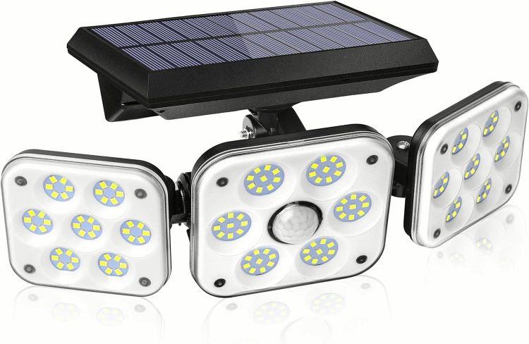 Picture of 138 LED Solar Lights Outdoor, Motion Sensor Security Light with 270° Wide Angle, 3 Lighting Models, IP65 Waterproof Solar Powered Wall Light 