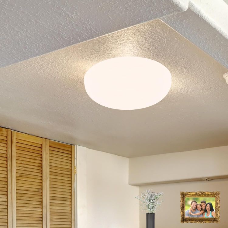 Picture of 24W Ultra-Slim Flush LED Ceiling Light | 4000K Natural White, Upto 20 SQM Coverage