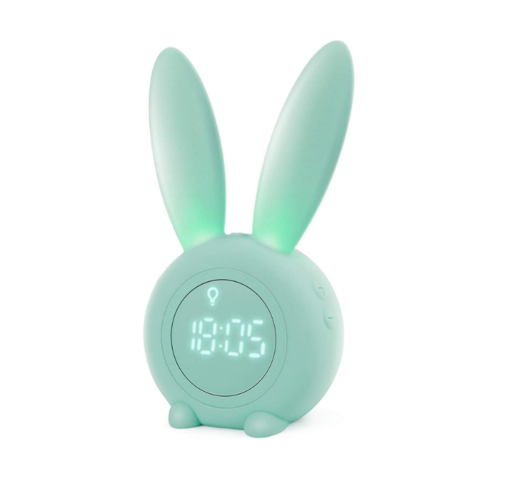Picture of Kids Alarm Clock, Girls and Boys Alarm Clock Digital for Bedroom, Rabbit Alarm Clock, LED Wake Up Light Girls Alarm Clock, Bedside Clock