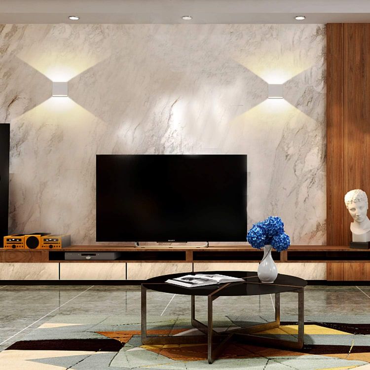 Picture of Up & Down LED Indoor Wall Light – 6W Warm White, Modern Design, LED Wall Sconce, 2 Pack