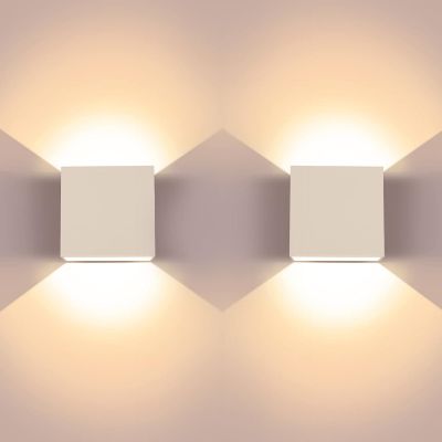 Show details for 2 Pcs Modern Wash Lights, Aluminum Up and Down Indoor Lamp, 6W 3000K LED Wall Sconce Picture of 2 Pcs Modern Wash Lights, Aluminum Up and Down Indoor Lamp, 6W 3000K LED Wall Sconce