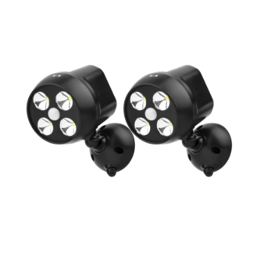 Show details for Battery Powered Outdoor LED Security Light 2-Pack, PIR Motion Sensor Spotlight, Weatherproof Outdoor Wall Light Picture of Battery Powered Outdoor LED Security Light 2-Pack, PIR Motion Sensor Spotlight, Weatherproof Outdoor Wall Light