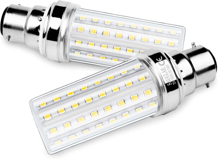 Picture of 20W LED Corn Bulbs, 150W Incandescent Bulbs Equivalent, 3000K Warm White, 2300Lm, B22 Bayonet Cap Light Bulbs, 3-Pack