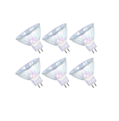 Show details for Halogen Light Bulbs 50W 12V GU5.3 Spotlights for Ceiling Light Dimmable, 4000 Hours Extra Long Lifetime - Pack of 6 Picture of Halogen Light Bulbs 50W 12V GU5.3 Spotlights for Ceiling Light Dimmable, 4000 Hours Extra Long Lifetime - Pack of 6