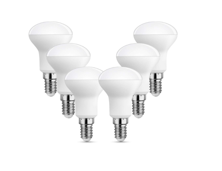 Picture of Spotlight Bulbs R50 E14 LED Cool White 6000K, 120° Beam Angle, 5W Replace E14 Reflector Bulbs 40W, 500LM - Pack of 6 