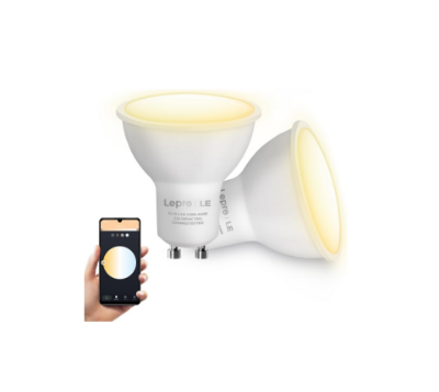 Show details for GU10 Smart Bulbs, Warm to Cool White Smart Light Bulbs GU10, Dimmable GU10 LED Spotlight Bulbs, Works with Alexa and Google Home Picture of GU10 Smart Bulbs, Warm to Cool White Smart Light Bulbs GU10, Dimmable GU10 LED Spotlight Bulbs, Works with Alexa and Google Home