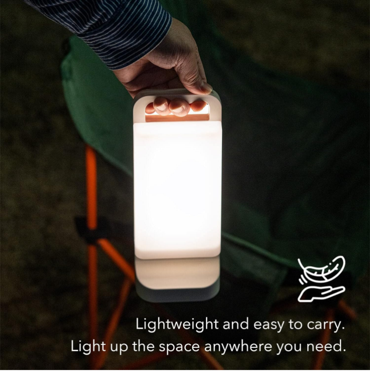 Picture of Solar Camping Lights Rechargeable Lantern 4400mAh 80 hrs Battery Life for Tent, Emergency Outages, LED Dimmable Lamp Indoor/Outdoor Use