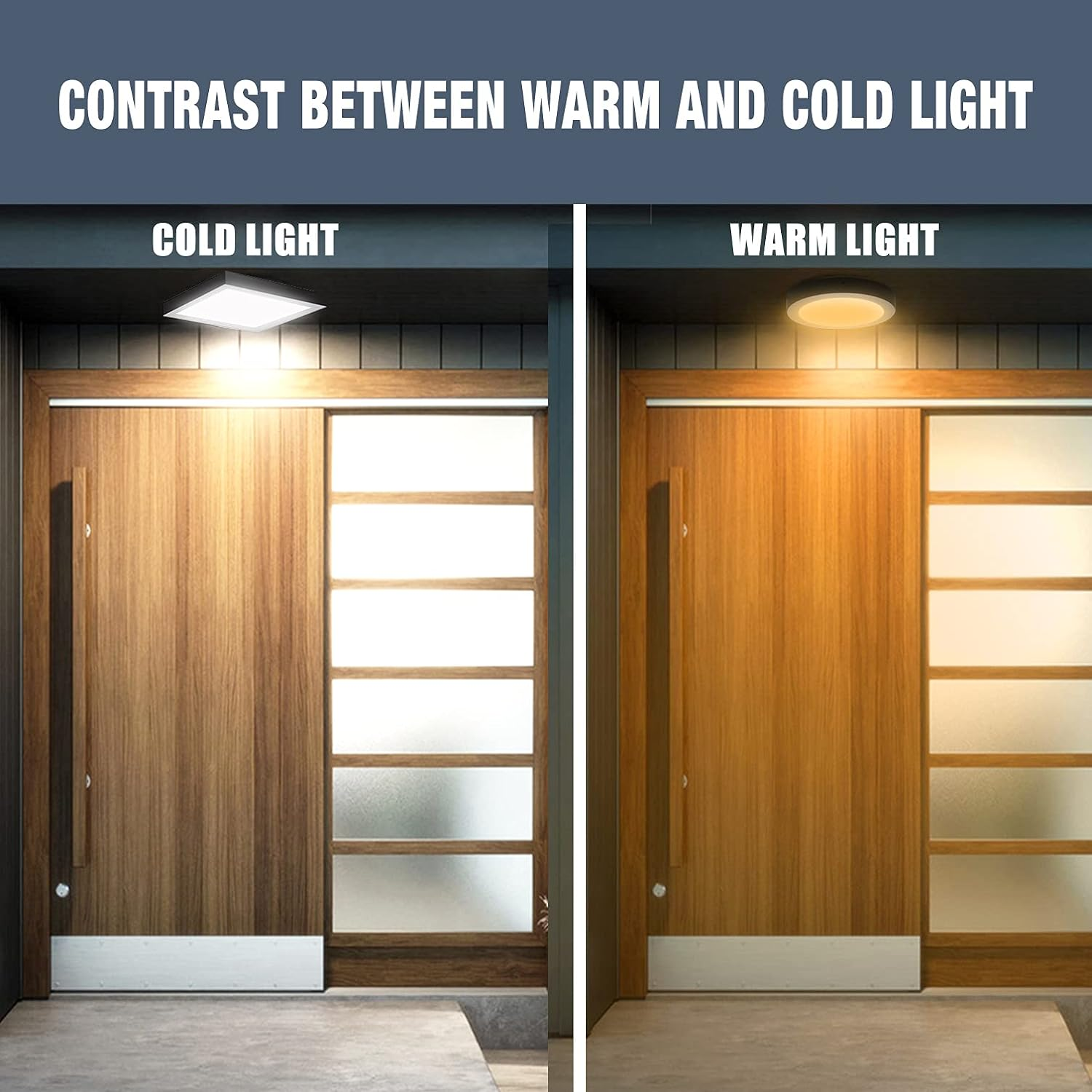 LED Ceiling Lights, 12W Modern Square Flush LED Ceiling, LED Panel ...