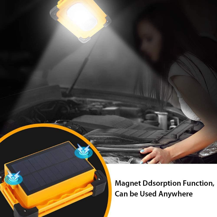 Picture of Portable LED Solar Work Light 80W-Dimmable- 4000LM USB Rechargeable Inspection lamp with 4 Light Modes, Power Bank