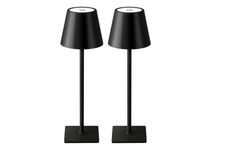 Picture of 2 Pack Cordless Table Lamp,Portable LED Desk Lamp, 5000mAh Battery Operated, 3 Color Stepless Dimming Up