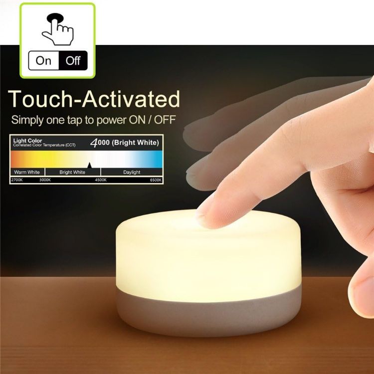 Picture of Baby Night Light, Rechargeable Mini Touch Light, Wireless LED Night Lights for Kids, Portable Bedside Lamp